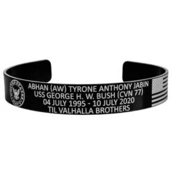 ABHAN (AW) Tyrone Anthony Jabin Memorial Bracelet – Hosted By The Jabin Family(Fallen Hero Name Memorial Band Hosted By The Jabin Family)
