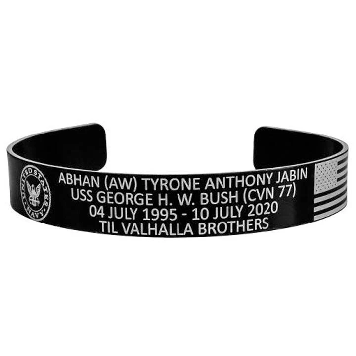 ABHAN (AW) Tyrone Anthony Jabin Memorial Bracelet – Hosted By The Jabin Family(Fallen Hero Name Memorial Band Hosted By The Jabin Family) 3 ABHAN (AW) Tyrone Anthony Jabin Memorial Bracelet – Hosted By The Jabin Family(Fallen Hero Name Memorial Band Hosted By The Jabin Family)