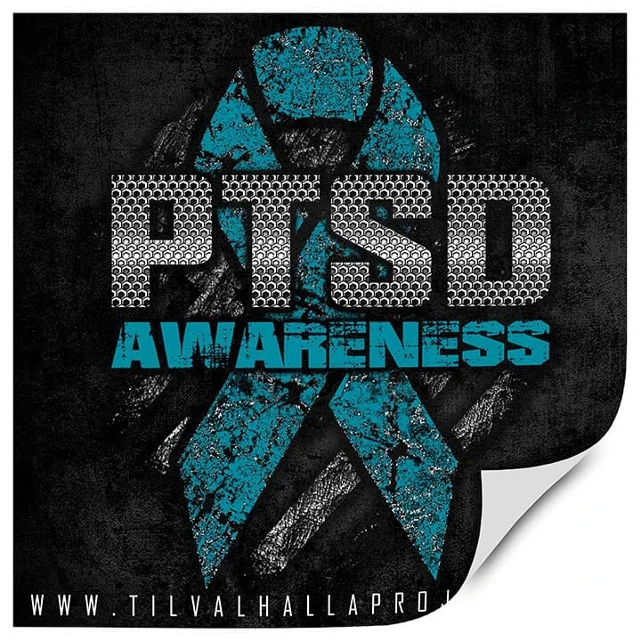PTSD Awareness Ribbon - Sticker(Ptsd Awareness Ribbon Sticker) 3 PTSD Awareness Ribbon - Sticker(Ptsd Awareness Ribbon Sticker)