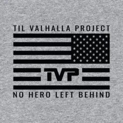 T.V.P. Essential Tee(T V P Basic Tee) 13 T.V.P. Essential Tee(T V P Basic Tee) -Til Valhalla Project Official Black on Gray