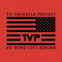 Deployed Remembrance Tee(Deployed Remembrance Tee) -Til Valhalla Project Official Black on Red