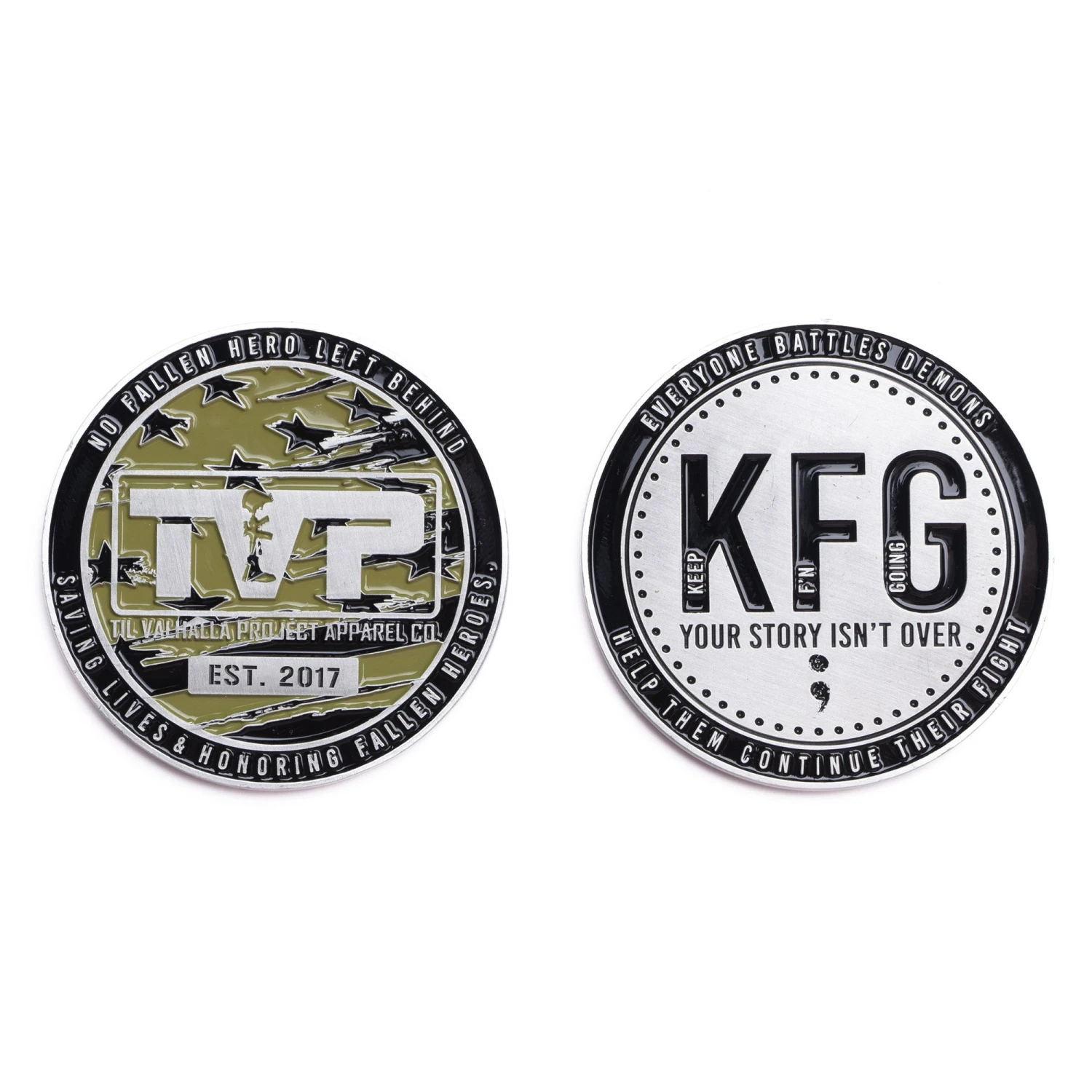 T.V.P. Challenge Coin - Est 2017(T V P Challenge Coin Est 2017) 3 T.V.P. Challenge Coin - Est 2017(T V P Challenge Coin Est 2017)