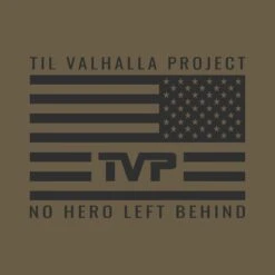 T.V.P. Essentials - Hoodie(T V P Essentials Hoodie) 23 T.V.P. Essentials - Hoodie(T V P Essentials Hoodie) -Til Valhalla Project Official Dk Gray on Coyote
