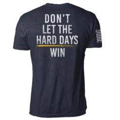 Hard Days(Hard Days) -Til Valhalla Project Official Dont Let The Hard Days Win Mens Navy Back Mock
