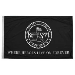 T.V.P. Circle Logo - Flag(T V P Circle Logo Flag Blemished)