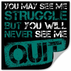 I Will Never Quit - Sticker(I Will Never Quit Sticker)