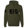 KFG - Hoodie(Kfg Hoodie) 2 KFG - Hoodie(Kfg Hoodie) -Til Valhalla Project Official KFG ODGreen HoodieMensFrontMock
