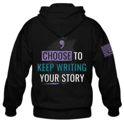 Keep Writing Your Story - Hoodie(Keep Writing Your Story Hoodie) 12 Keep Writing Your Story - Hoodie(Keep Writing Your Story Hoodie) -Til Valhalla Project Official Keep Writing Your Story Hoodie Back Mock