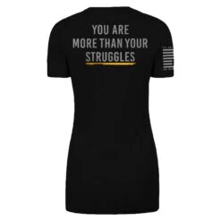 Til Valhalla Project Official -Til Valhalla Project Official More Than Your Struggles Womens Back Mock