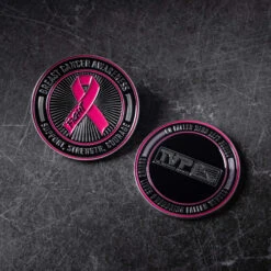 Breast Cancer Awareness - Challenge Coin(Breast Cancer Awareness Challenge Coin) -Til Valhalla Project Official Remember. Support Celebrate Challenge Coin.10 copy
