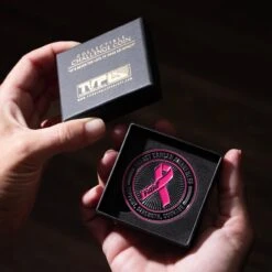 Breast Cancer Awareness - Challenge Coin(Breast Cancer Awareness Challenge Coin) -Til Valhalla Project Official Remember. Support Celebrate Challenge Coin.14 copy