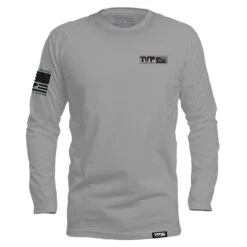 T.V.P. Essential Long Sleeves(T V P Essential Long Sleeves) 6 T.V.P. Essential Long Sleeves(T V P Essential Long Sleeves) -Til Valhalla Project Official TVP Essential 3 Locations Gray LS Tee Mens Front Mock