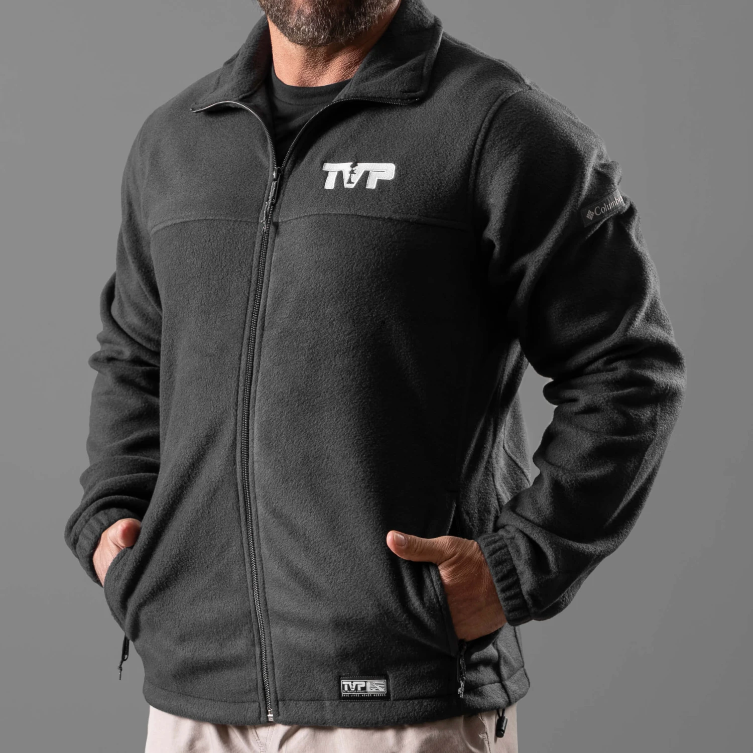 T.V.P. Embroidered Full-Zip Fleece Jacket(T V P Branded Fleece Jacket) 4 T.V.P. Embroidered Full-Zip Fleece Jacket(T V P Branded Fleece Jacket) - Image 2