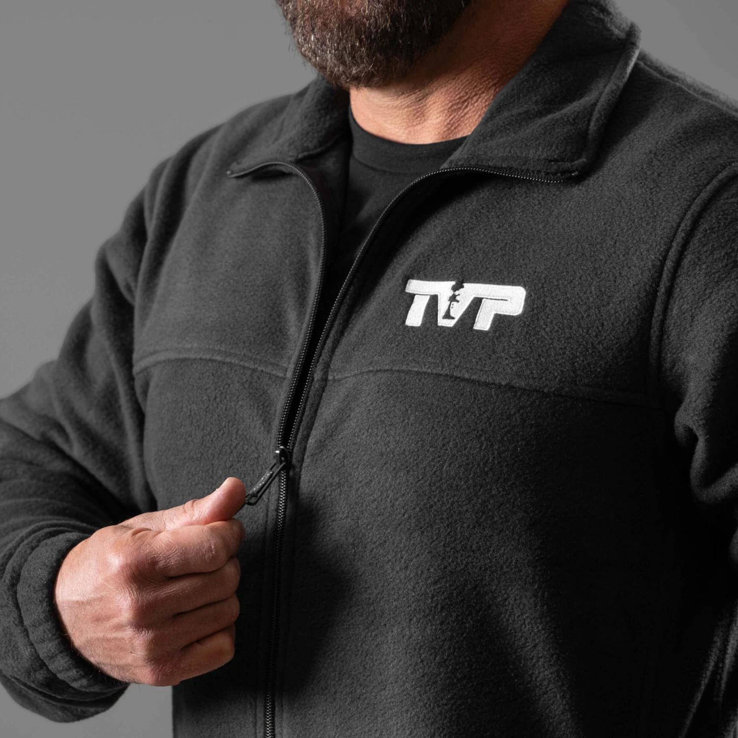 T.V.P. Embroidered Full-Zip Fleece Jacket(T V P Branded Fleece Jacket) 6 T.V.P. Embroidered Full-Zip Fleece Jacket(T V P Branded Fleece Jacket) - Image 4