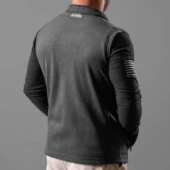 T.V.P. Embroidered Full-Zip Fleece Vest(T V P Branded Fleece Vest) -Til Valhalla Project Official TVPEmbroideredFleeceVest.4