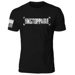 Til Valhalla Project Official -Til Valhalla Project Official Unstoppable Front Mens Mock Black Shirt