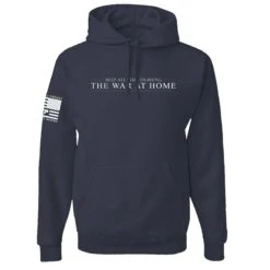 We Must Mend Them - Hoodie(We Must Mend Them Hoodie) -Til Valhalla Project Official We Must Mend Them Navy Hoodie Mens Front Mock