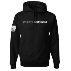 You Matter - Hoodie(You Matter Hoodie) 7 You Matter - Hoodie(You Matter Hoodie) -Til Valhalla Project Official Your Story Matters Black Hoodie Mens Front Mock