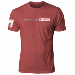 You Matter(You Matter) 26 You Matter(You Matter) -Til Valhalla Project Official Your Story Matters Cardinal Front Mens Mock