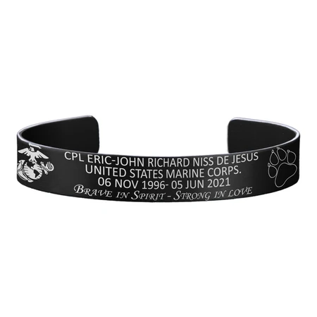 Cpl Eric-John Richard Niss De Jesus Memorial Bracelet – Hosted By The De Jesus Family(Cpl Eric John Richard Niss De Jesus Memorial Band Hosted By The De Jesus Family) 3 Cpl Eric-John Richard Niss De Jesus Memorial Bracelet – Hosted By The De Jesus Family(Cpl Eric John Richard Niss De Jesus Memorial Band Hosted By The De Jesus Family)